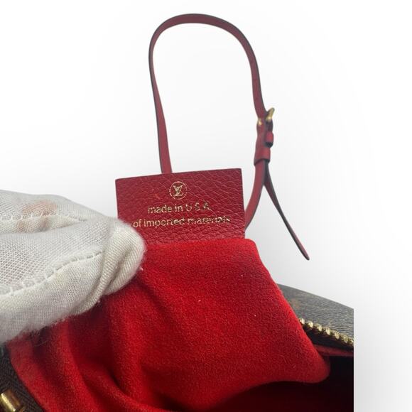 Monogram Twice Crossbody Bag With Red Leather - Picture 14 of 16